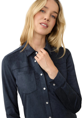 FDJ Long Sleeve Suede shirt