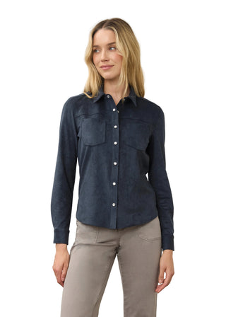 FDJ Long Sleeve Suede shirt