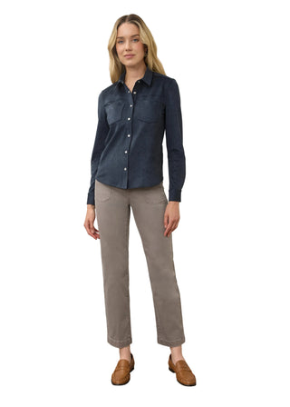 FDJ Long Sleeve Suede shirt