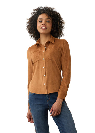 FDJ Long Sleeve Suede shirt