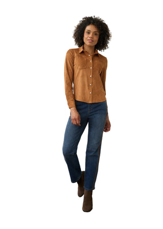 FDJ Long Sleeve Suede shirt