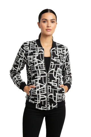 De Via Abstract Print Jacket