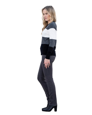 Marble Colour block Knit Sweater