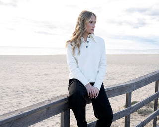 Marble Collared Sweater