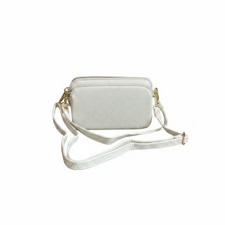 Crystale Tri-Zipper Purse