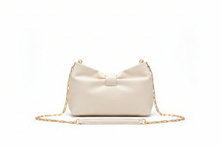 Inzi Leather Bow Handbag