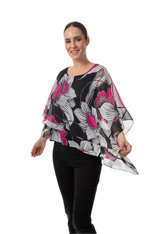 Bali Chiffon Overlay Top