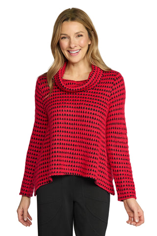 Olivia Spot On Cowl Neck Sweater
