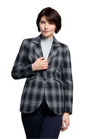 Atelier Plaid knit Jacket