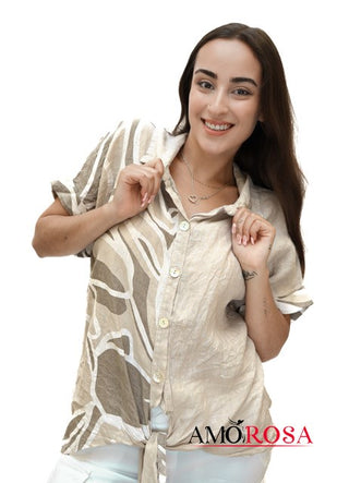 Amorosa Swirl Print top