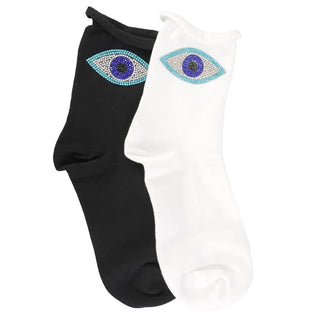 LimLim Evil Eye Crew Sock