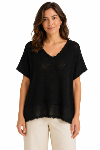 Eternelle Mesh Short sleeve Top