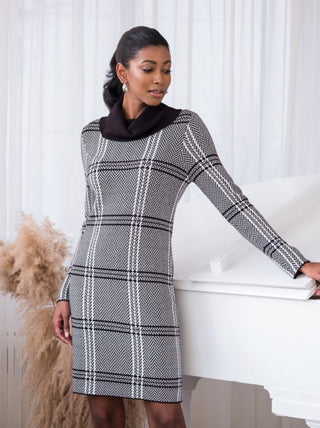 Long sleeve knit dress