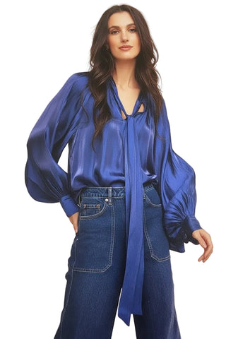 Alison Sheri Silk Tie Front Blouse