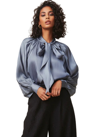 Alison Sheri Silk Tie Front Blouse
