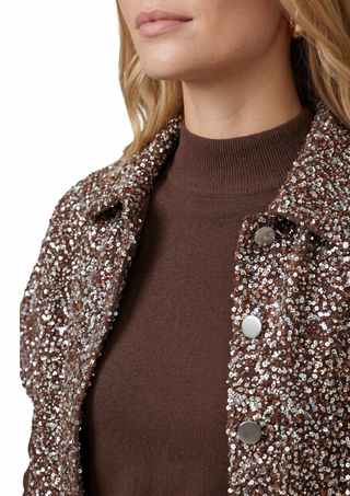 CS The Label Gilana Sequins Top