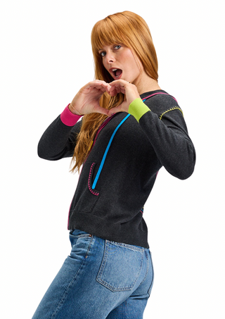 Zacket & Plover Heart Embroidery Hoodie