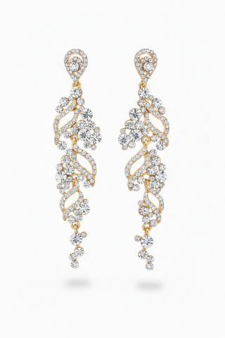 AOTA Shoulder Duster Rhinestone Earring