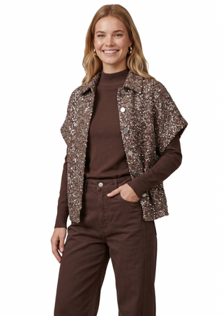 CS The Label Gilana Sequins Top