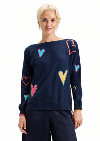 Zacket & Plover Intarsia Heart Sweater