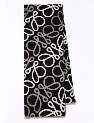 AOTA Scroll Fringe Scarf