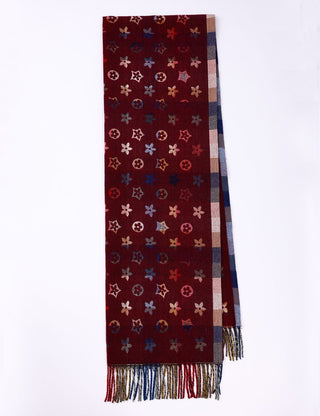 AOTA Clover Plaid Print Scarf