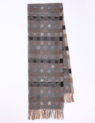 AOTA Clover Plaid Print Scarf