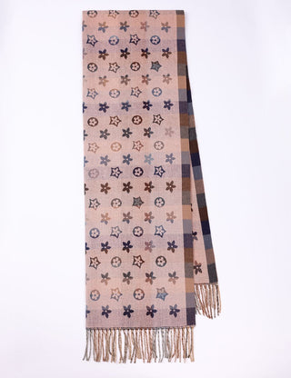 AOTA Clover Plaid Print Scarf