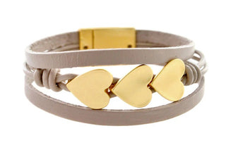 AquaLuxe Triple Heart Bracelet