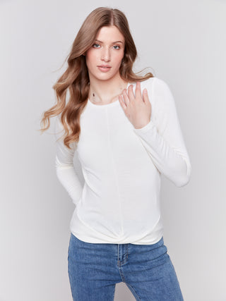 Soft Jersey Top with front Knot