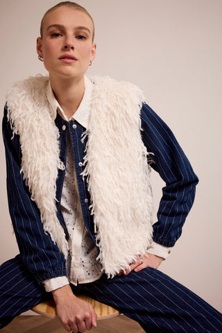 Tramontana Faux Feather Vest