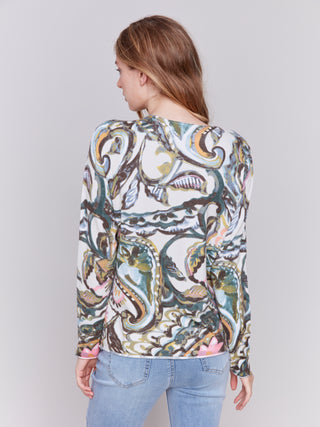 Charlie B Printed Sweater