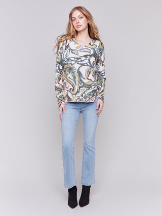 Charlie B Printed Sweater