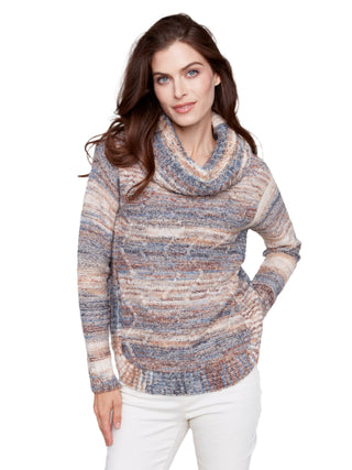 Charlie B Two tone yarn sweater