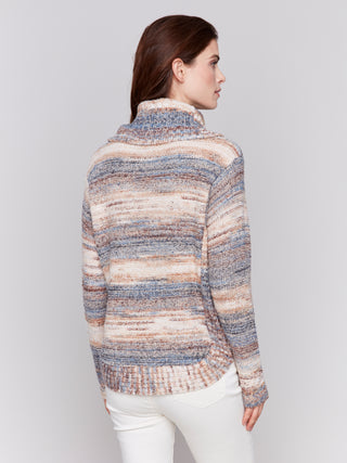 Charlie B Two tone yarn sweater