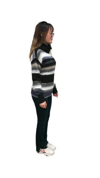 Striped Cowl neck sweater