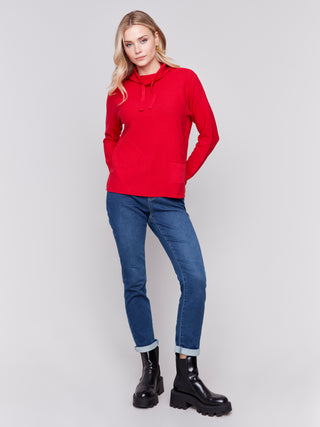 Charlie B Ottoman Funnel Neck Sweater