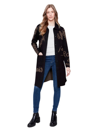 Charlie B Reversible Jacquard Cardigan