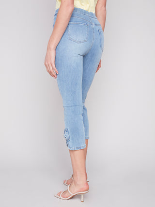 Stretch Pull on Denim Pant