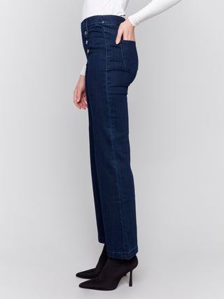 Charlie B Pull on flare Leg Pant