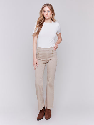 Charlie B Pull on flare Leg Pant