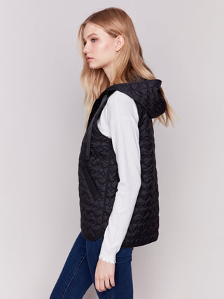 Charlie B Short Quilted Vest