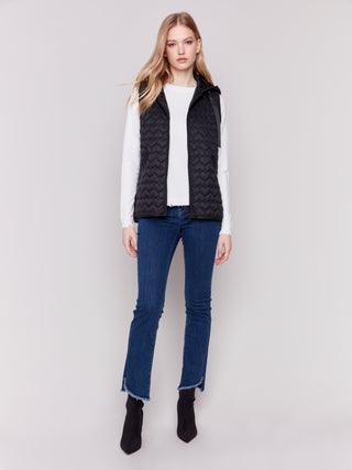 Charlie B Short Quilted Vest