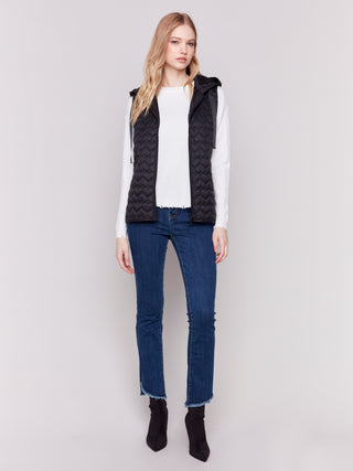 Charlie B Short Quilted Vest