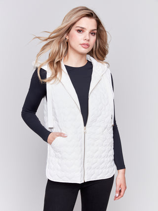 Charlie B Short Quilted Vest