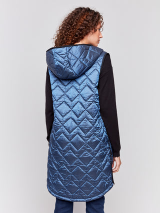 Long Quilted Puffer Vest