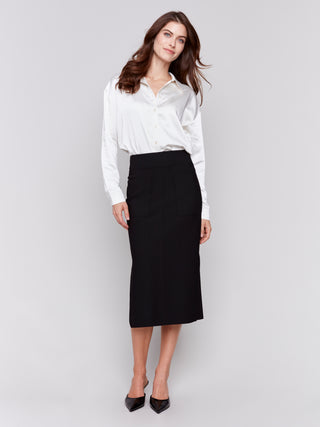 Charlie B Crepe Skirt