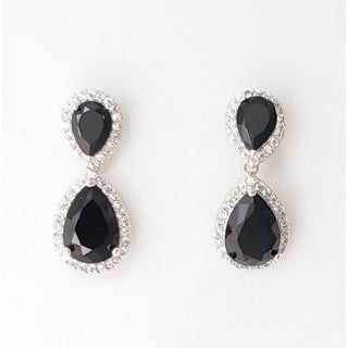 Crystal Waters Double Tear Drop Earring