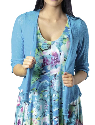 Papa Fashions Mesh Knit Cardigan