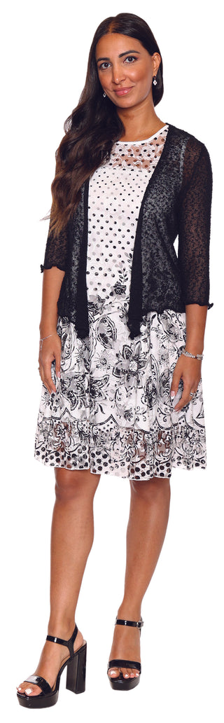 Papa Fashions Mesh Knit Cardigan